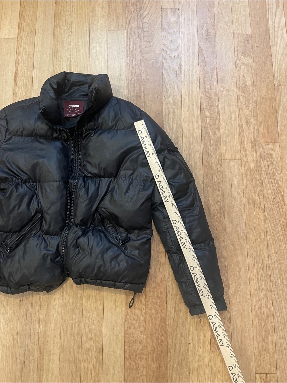 Women’s Black Puffer Jacket - size S - Picture 4 of 7